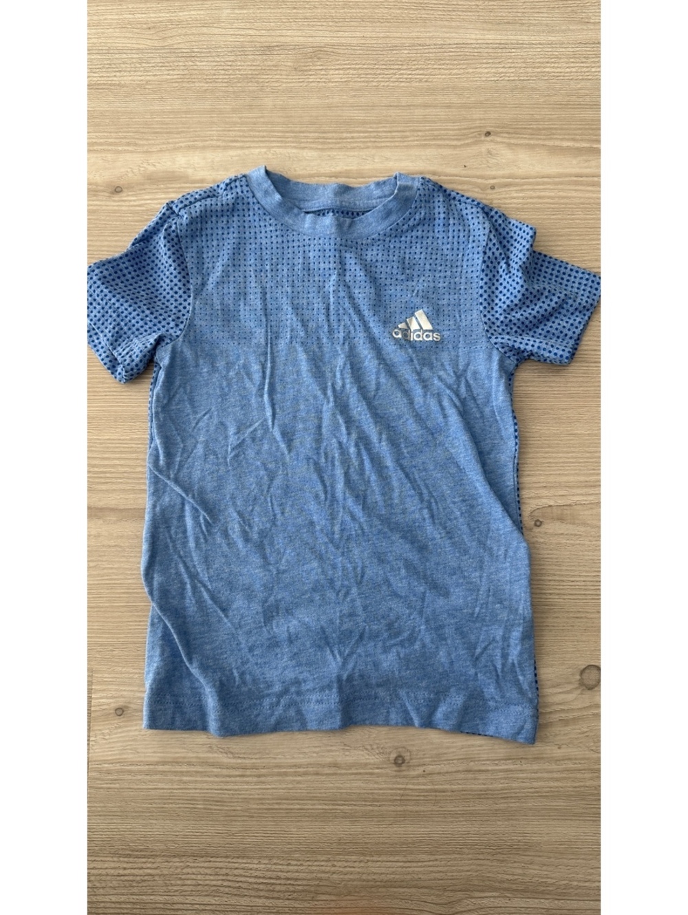 Kids Adidas ClimaCool Aeroknit Kids XS 7-8 Blue Athletic T-Shirt Running Tee
